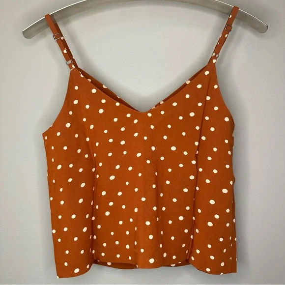 Madewell Button-Down Cami Top in Inkspot Dots — Size 0 - Picture 6 of 8